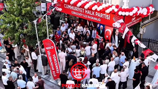 CHP Çerkezköy İlçe Teşkilatı’nın yeni hizmet binası düzenlenen törenle açıldı.