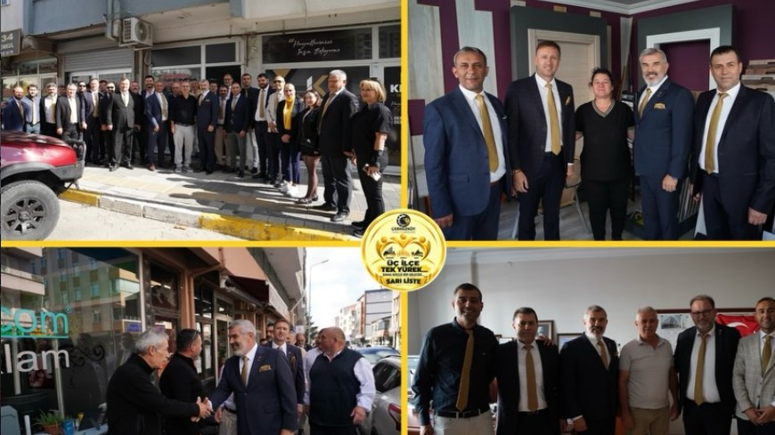 Ahmet Çetin ve Sarı Liste’den Saray Esnafına Ziyaret